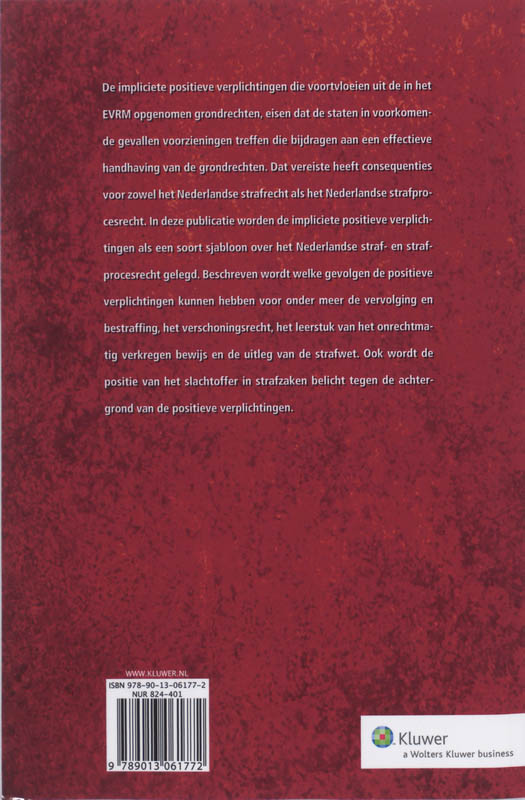 Achterkant van Positive obligations en het Nederlandse straf(proces)recht