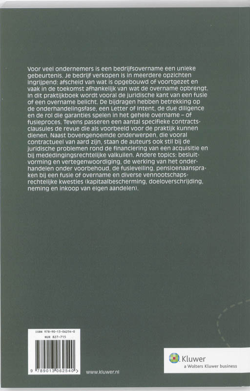 Achterkant van Bedrijfsovername