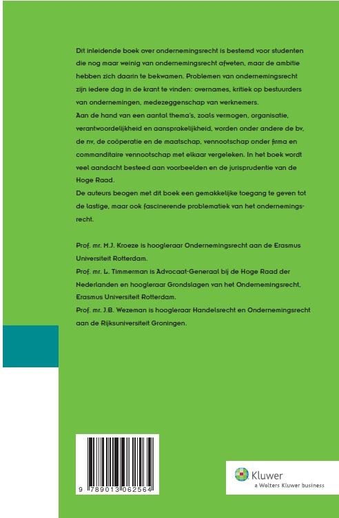 Achterkant van De kern van het ondernemingsrecht