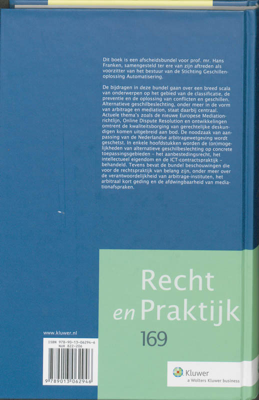 Achterkant van Van geschil tot oplossing