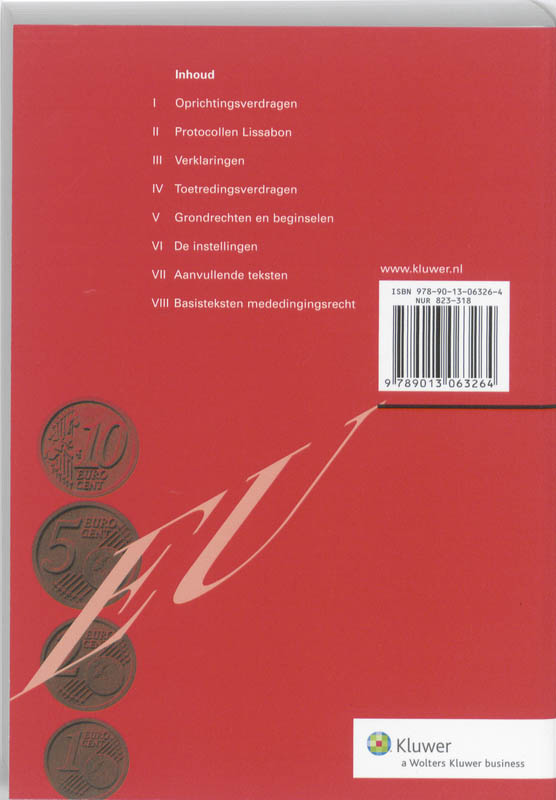 Achterkant van Verdragsteksten Europese Unie c.a. incl. erordening financieel stabilisatiemechanisme