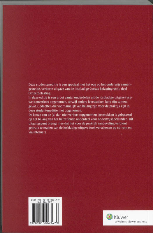 Achterkant van Studenteneditie 2009/2010