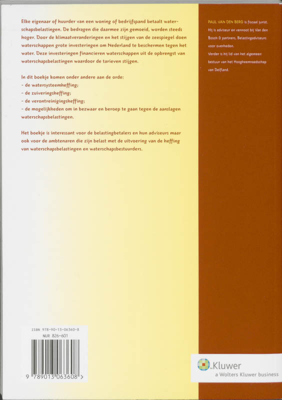 Achterkant van Waterschapsbelastingen