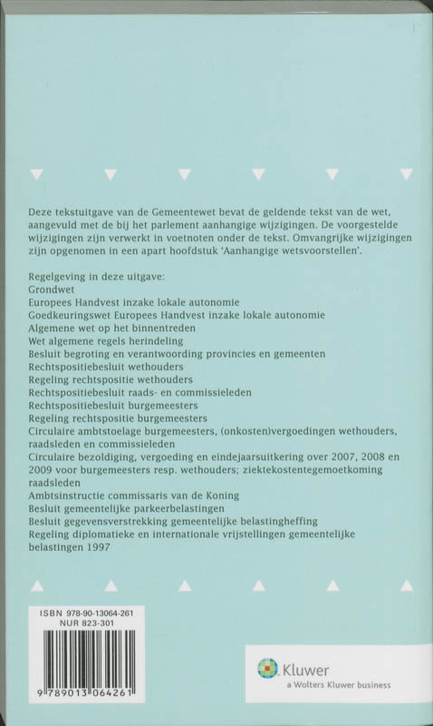 Achterkant van 2009/2010