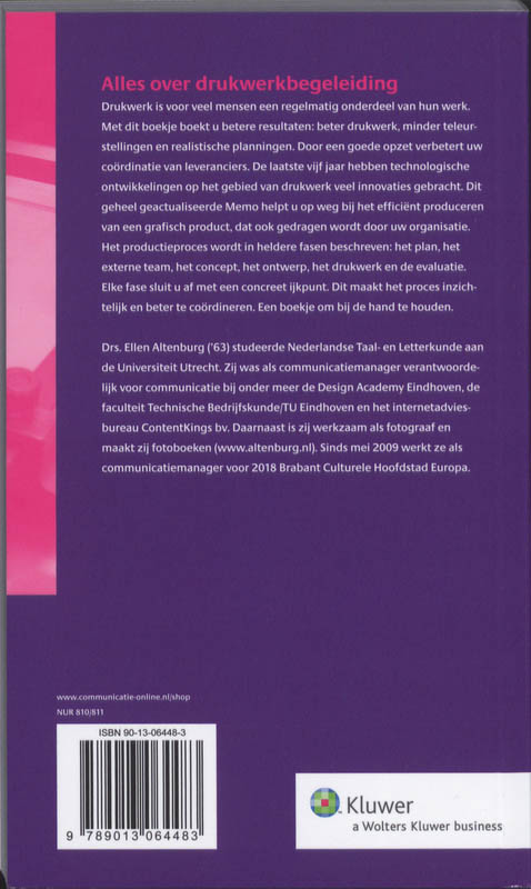 Achterkant van alles over drukwerkbegeleiding