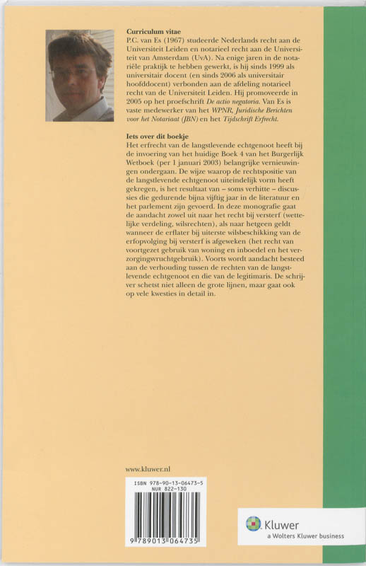Achterkant van Erfrecht van de langstlevende