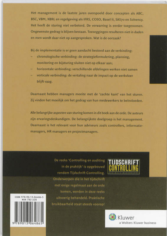 Achterkant van Corporate performance management