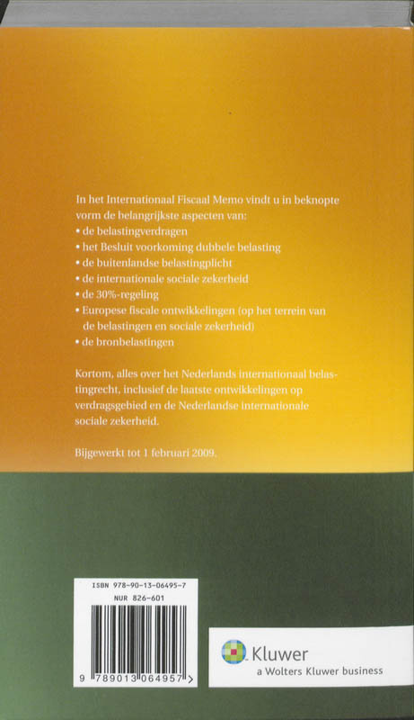 Achterkant van 2009