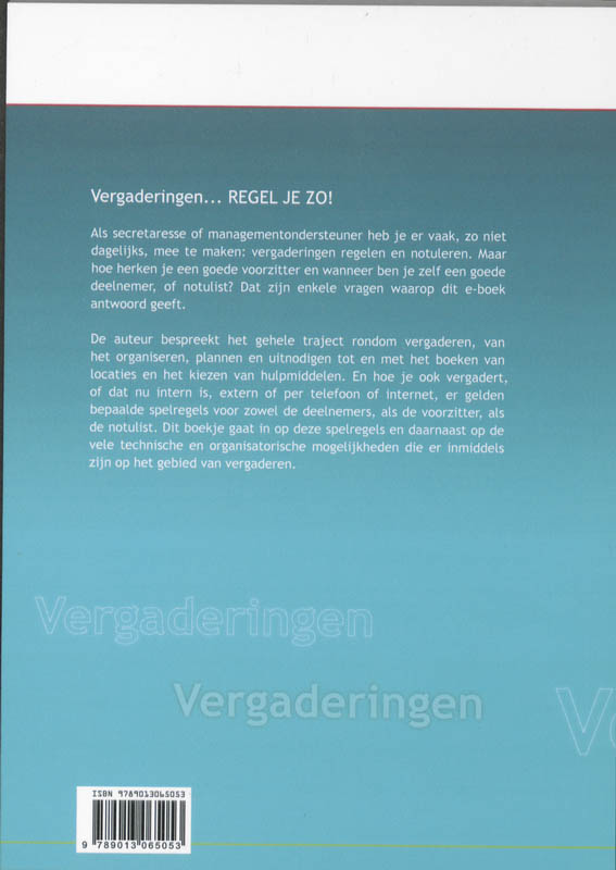 Achterkant van Vergaderingen.....regel je zó!