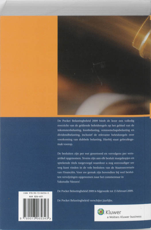 Achterkant van 2009
