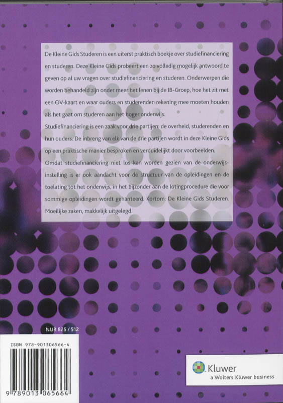 Achterkant van Studeren 2009