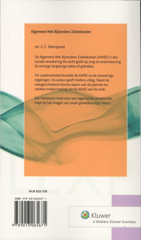 Achterkant van Algemene Wet Bijzondere Ziektekosten