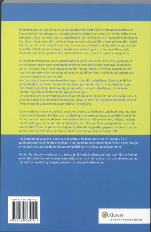 Achterkant van Het bestemmingsplan