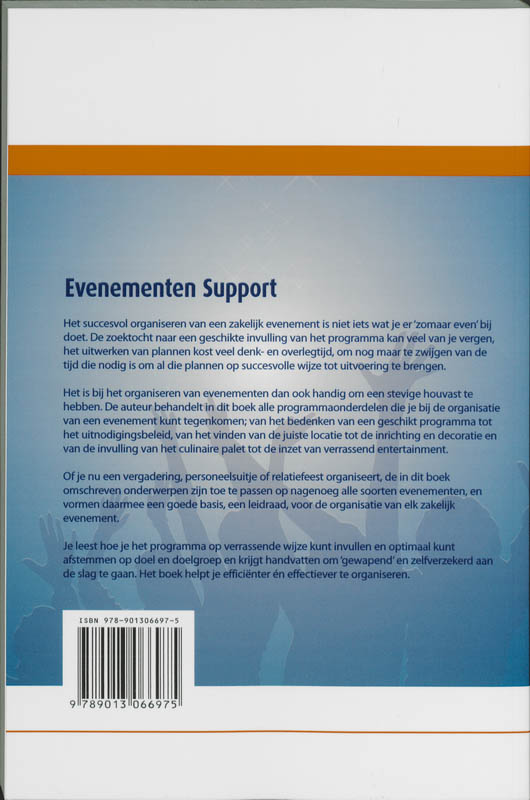 Achterkant van Evenementen support