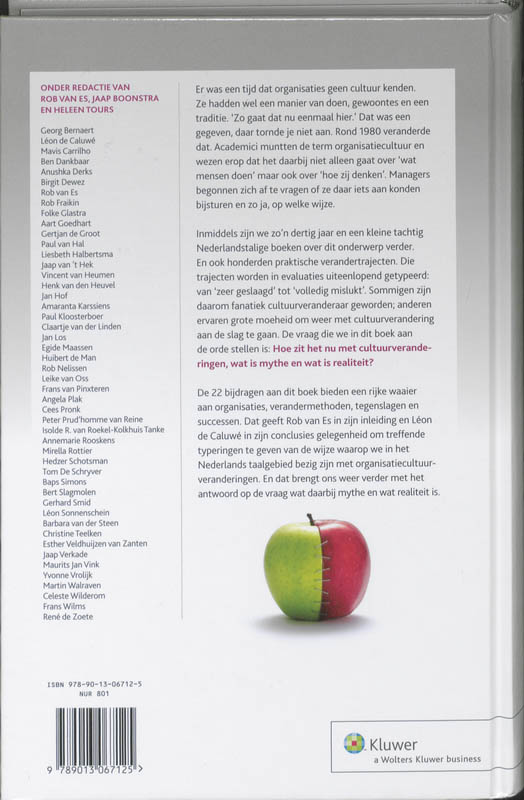 Achterkant van Cultuurverandering: mythe of realiteit?