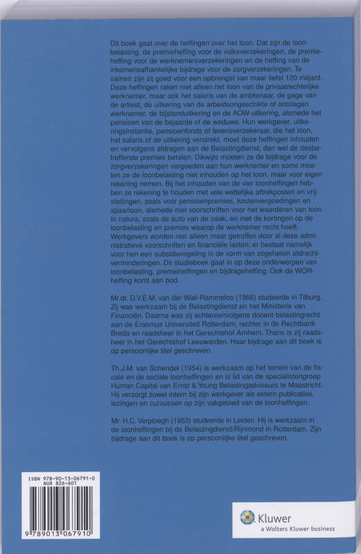 Achterkant van Loonheffingen