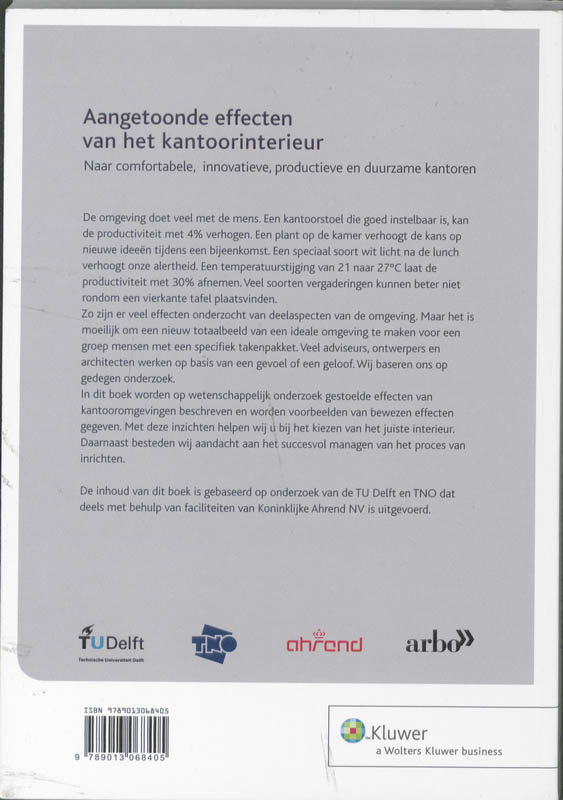 Achterkant van Effecten van het kantoorinterieur