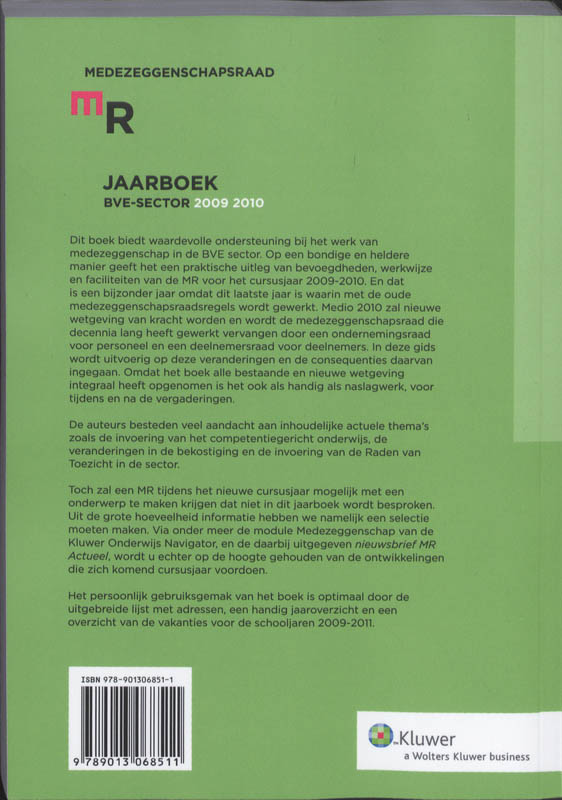 Achterkant van MR Jaarboek Beroeps- en Volwasseneneducatie