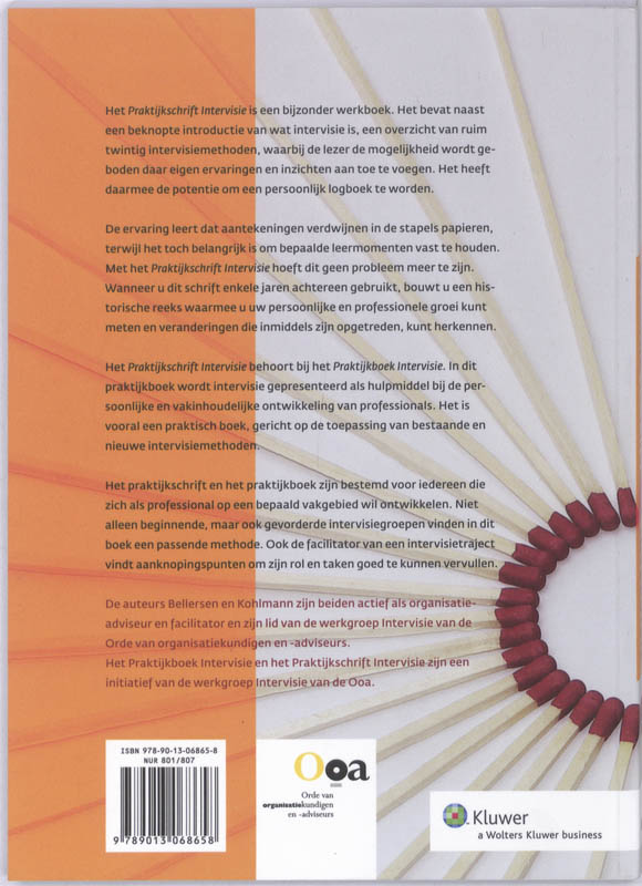 Achterkant van Praktijkschrift Intervisie