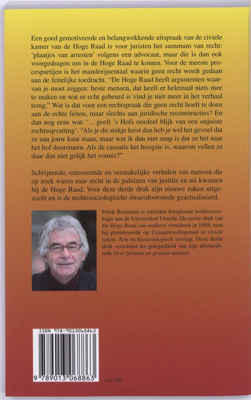 Achterkant van De Hoge Raad van onderen