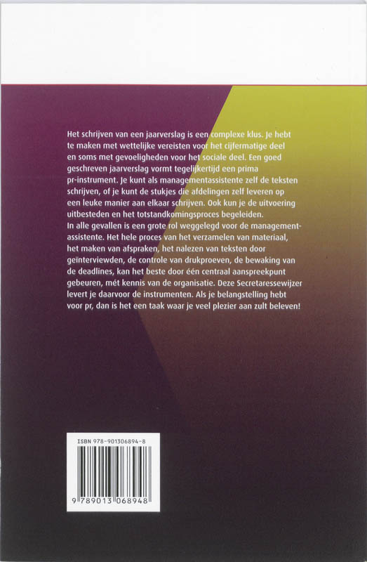 Achterkant van Jaarverslagen schrijven of begeleiden