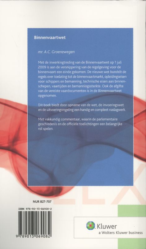Achterkant van Binnenvaartwetgeving