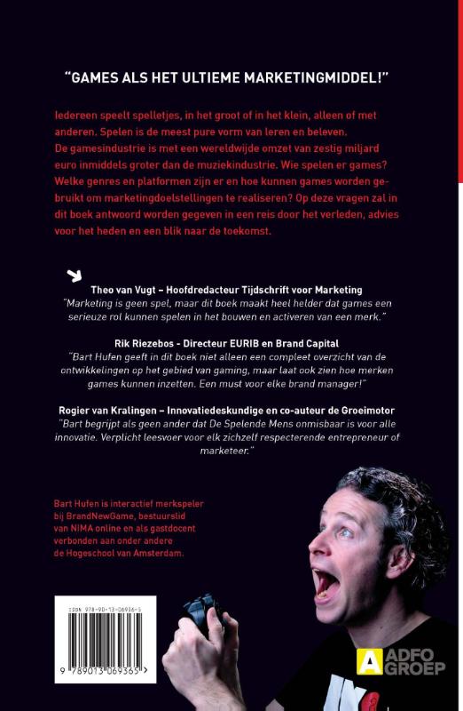 Achterkant van Laat met je merk spelen