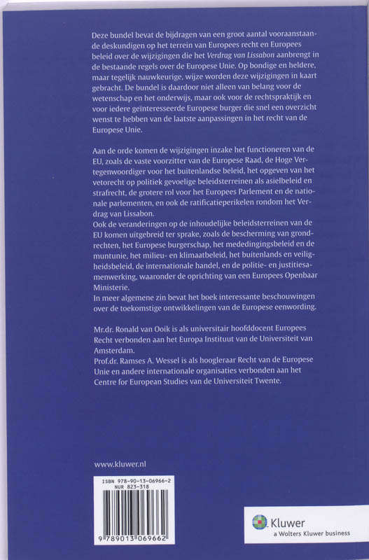 Achterkant van De Europese Unie na het verdrag van Lissabon
