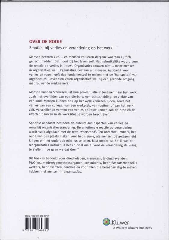 Achterkant van Over de rooie