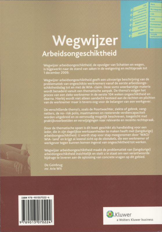 Achterkant van Wegwijzer Arbeidsongeschiktheid