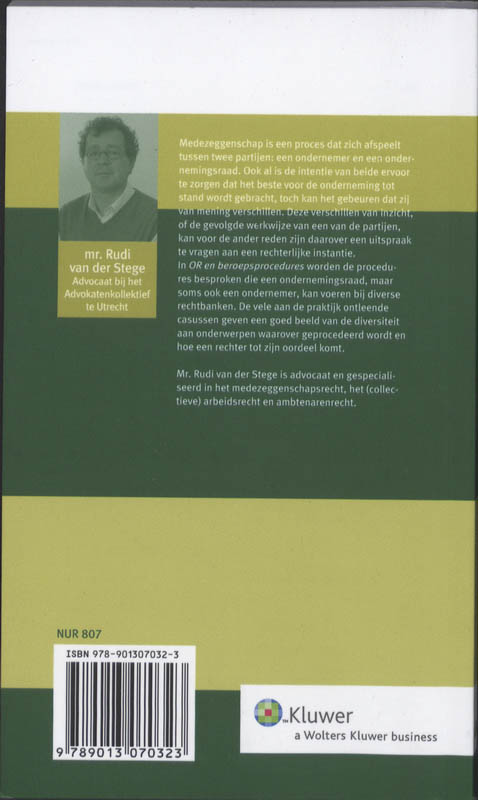 Achterkant van OR en beroepsprocedures