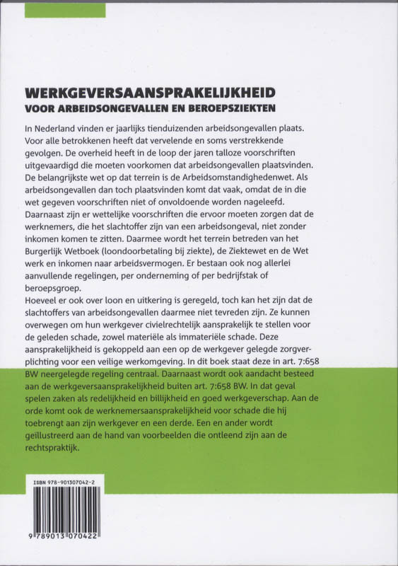 Achterkant van werkgeversaansprakelijkheid voor arbeidsongevallen en beroepsziekten