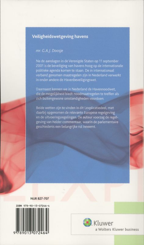 Achterkant van Veiligheidswetgeving havens