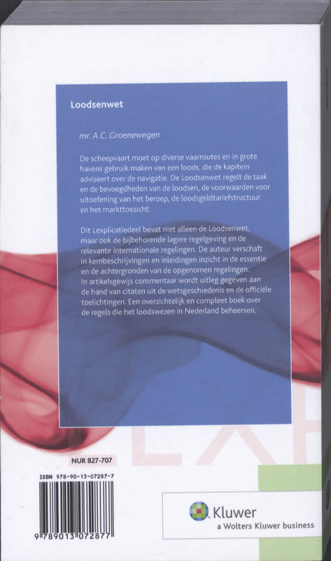 Achterkant van Loodsenwet