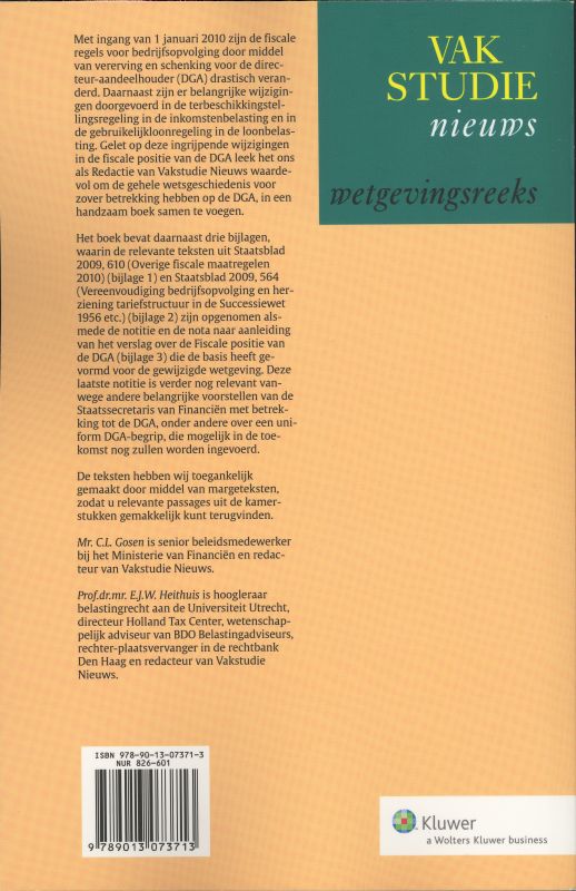 Achterkant van De DGA in 2010