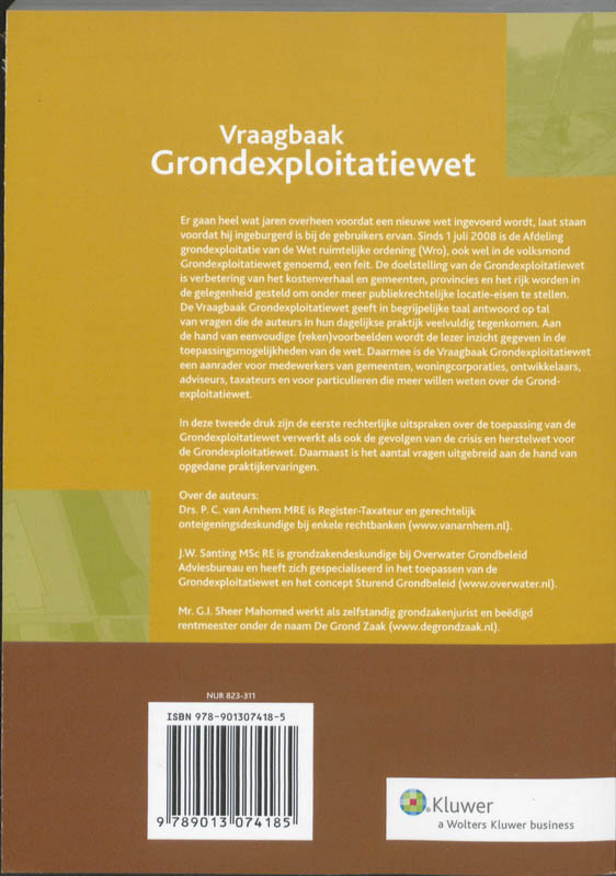 Achterkant van Vraagbaak Grondexploitatiewet