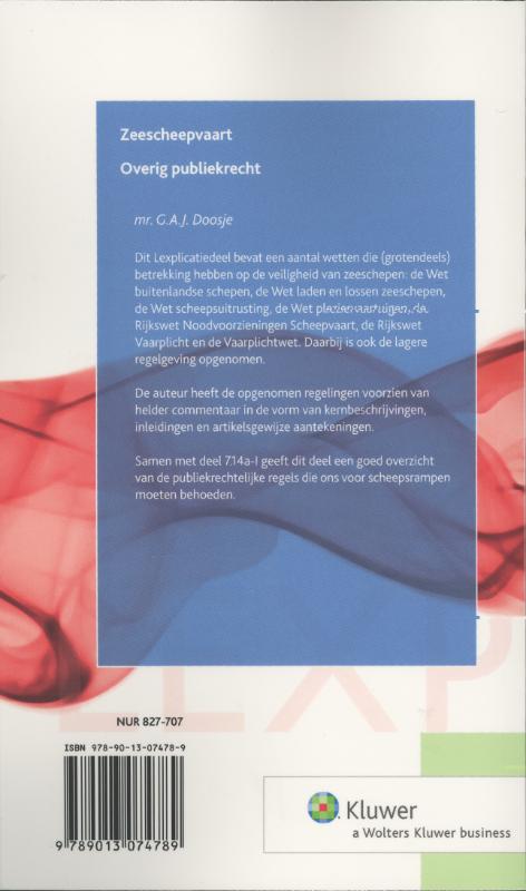 Achterkant van Zeescheepvaart / Overig publiekrecht