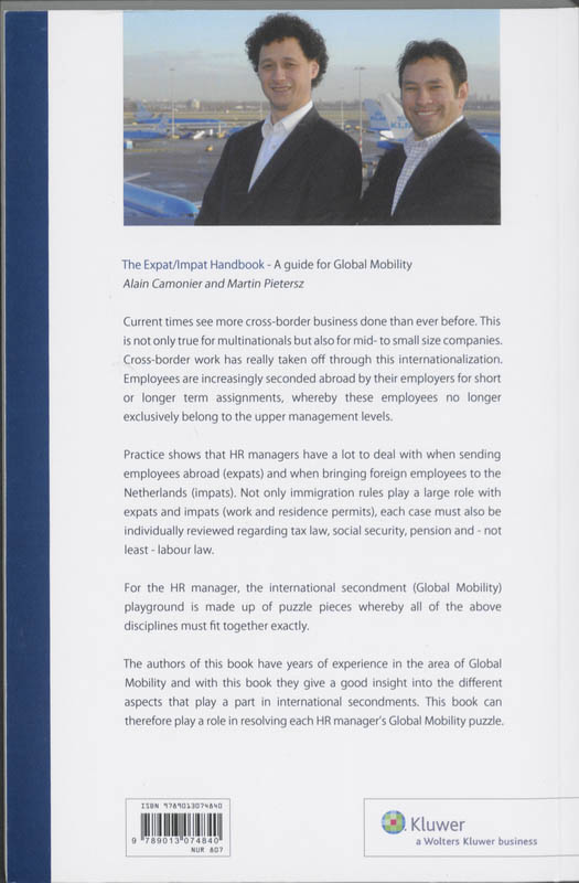 Achterkant van Expat/Impat handbook
