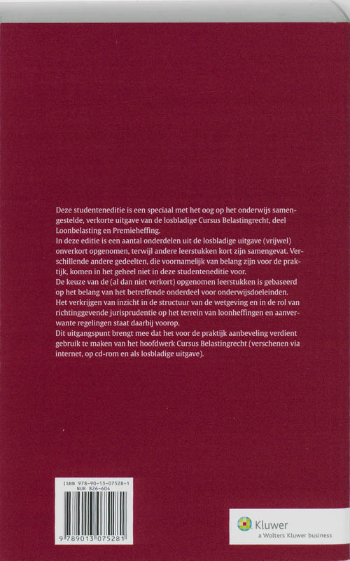 Achterkant van Studenteneditie 2010/2011