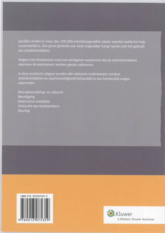 Achterkant van Machineveiligheid in 100 vragen