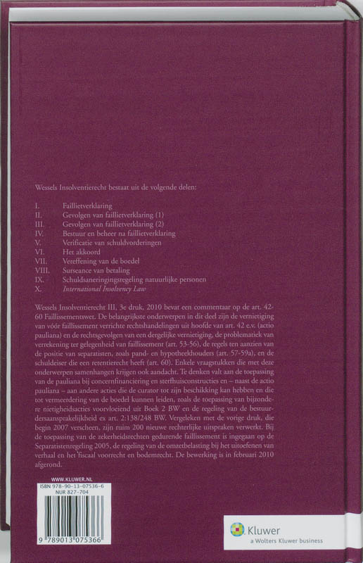 Achterkant van Gevolgen van faillietverklaring(2) deel 3