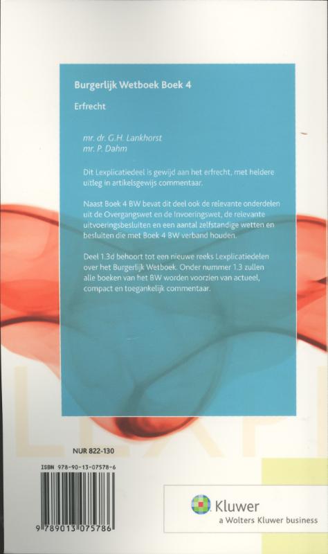 Achterkant van Burgerlijk Wetboek Boek 3
