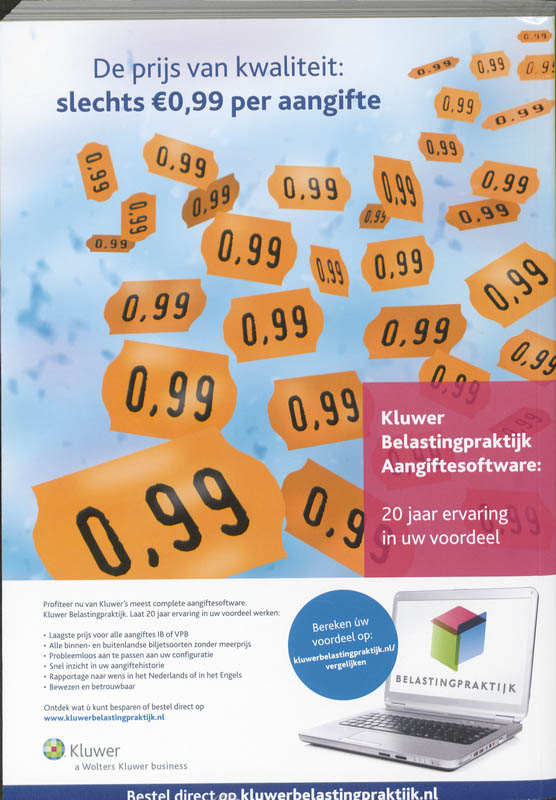 Achterkant van Belastinggids 2011