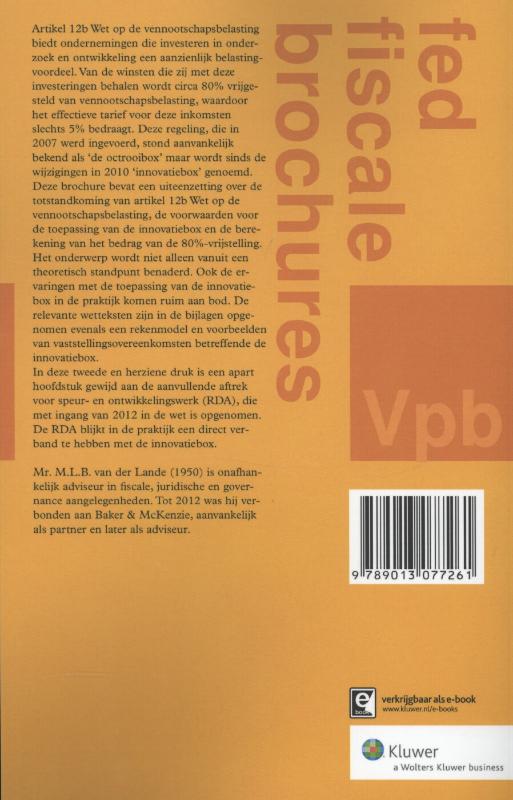 Achterkant van Innovatiebox en RDA
