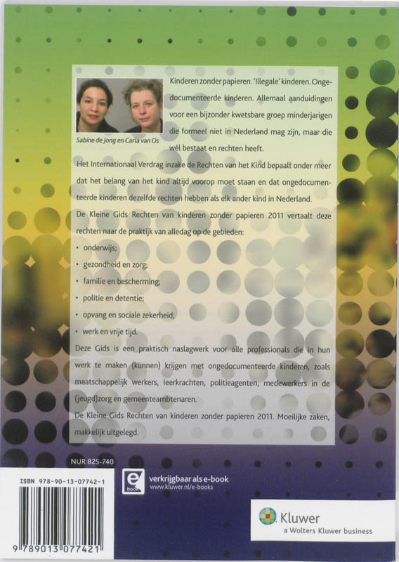 Achterkant van Rechten van kinderen zonder papieren 2011