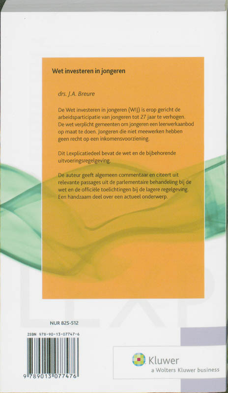 Achterkant van Wet investeren in jongeren