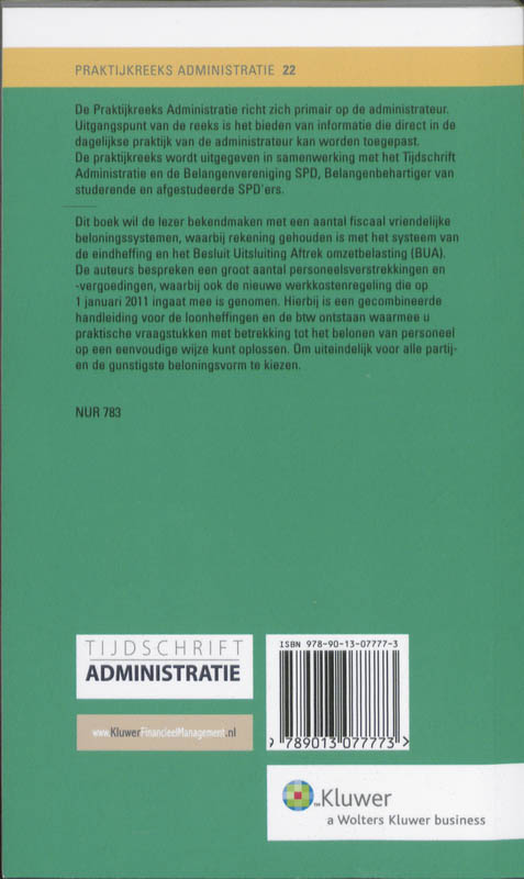 Achterkant van Beloon uw personeel fiscaal vriendelijk!