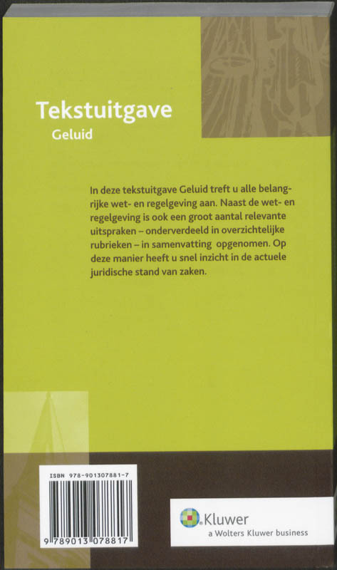 Achterkant van Tekstuitgave Geluid 2010-2011