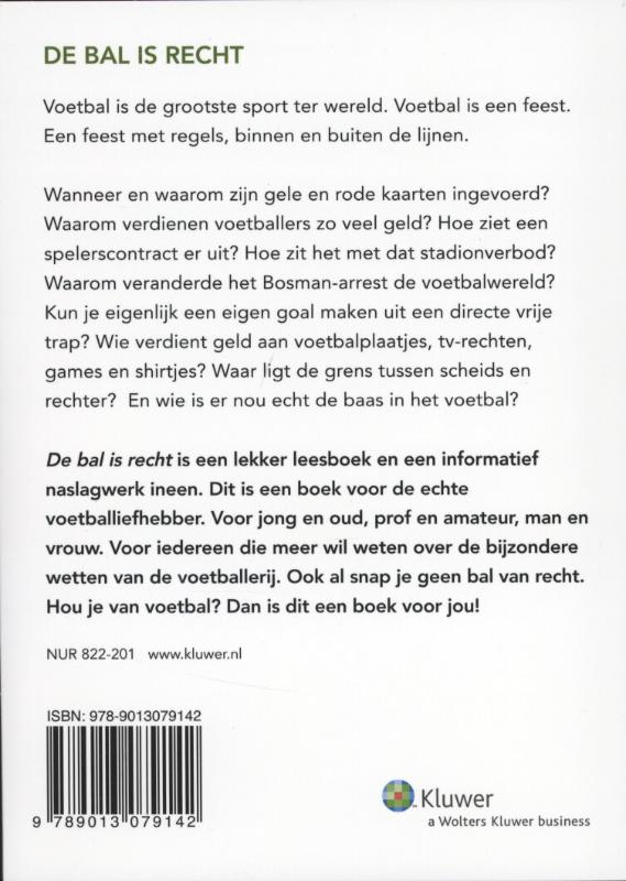 Achterkant van De bal is recht