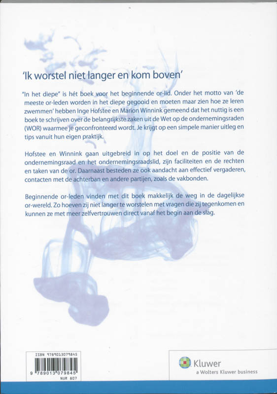 Achterkant van In het diepe